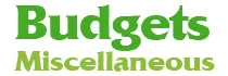 Budgets miscellaneous