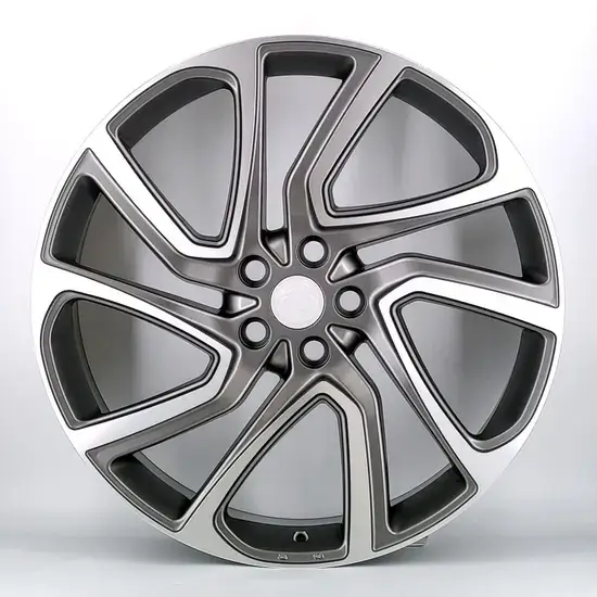 308 gunmetal polish 22 inch alloy wheel